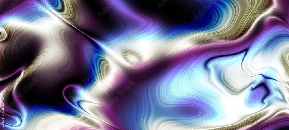 Fototapeta premium Abstract Waves of Colorful Textures in Constant Motion and Captivating Flowing Forms