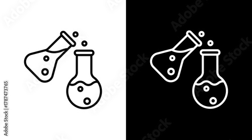 Experimentation White Icon Set Design