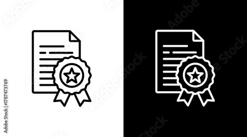Patent White Icon Set Design