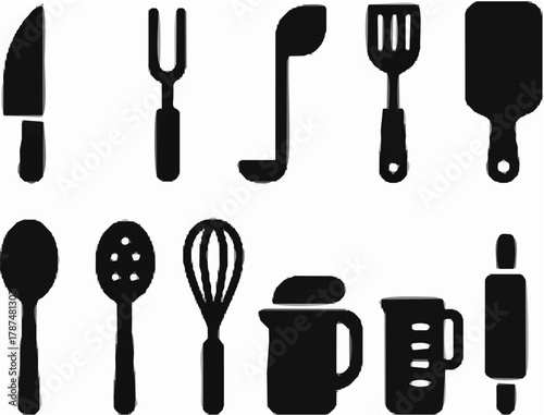 Kitchen utensils collection d...