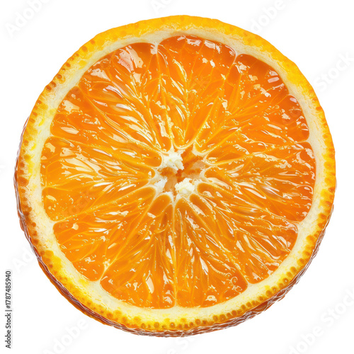 Vibrant orange slice closeup photography citrus fruit health refreshing snack vitamin c food
