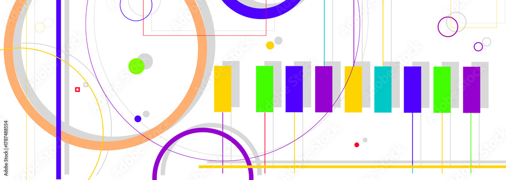 Obraz premium abstract colorful background with geometric pattern