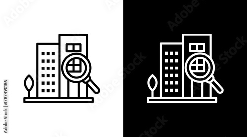 Property Value White Icon Set Design