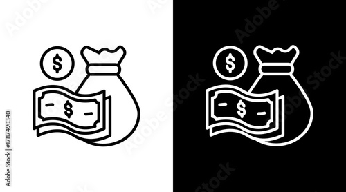 Asset White Icon Set Design