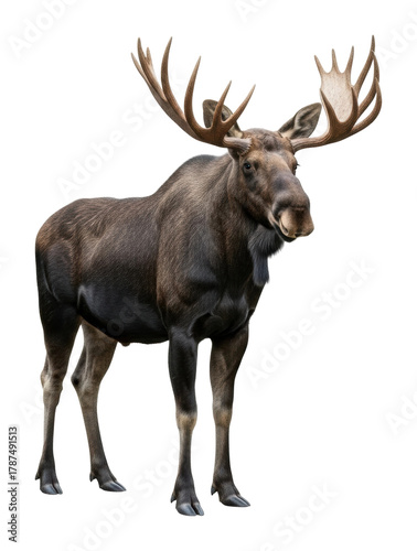 Wallpaper Mural Moose walking in the forest wildlife natural habitat isolated on transparent background Torontodigital.ca