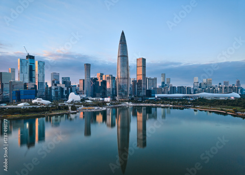 shenzhen skyline at night