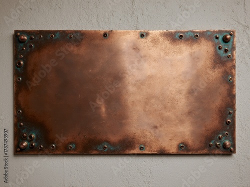 Blank signboard made of cor...