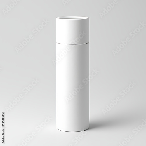 white plastic bottle isolated