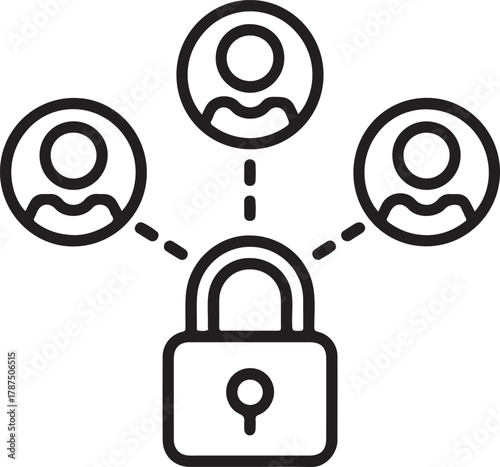 Secure network connection between people and lock