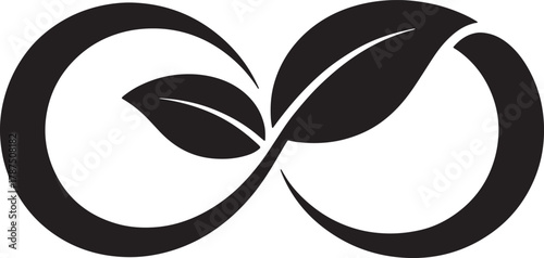 Circular economy icon design embodying sustainability principles for ecological balance