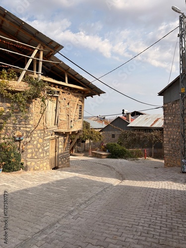 narrow street in the old town