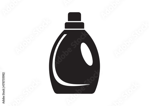 Laundry detergent bottle icon, Laundry detergent bottle solid vector