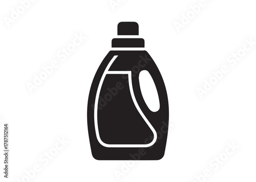 Laundry detergent bottle icon, Laundry detergent bottle solid vector