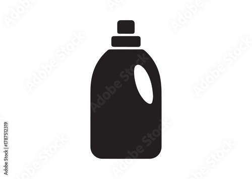 Laundry detergent bottle icon, Laundry detergent bottle solid vector
