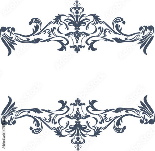 decorative frame with floral ornament