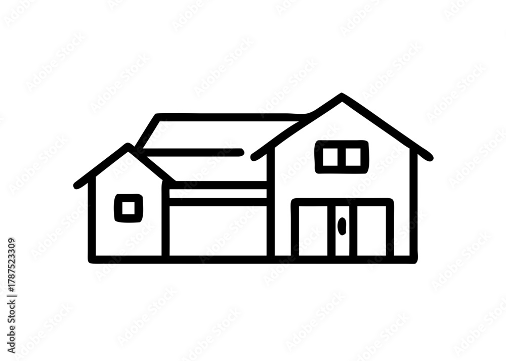 Fototapeta premium house icon vector illustration