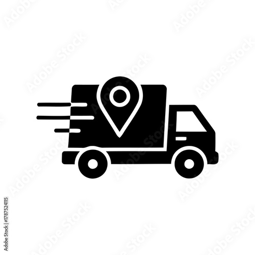 Delivery Truck Icon – Shipping and Transport Symbol