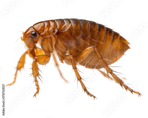Flea, a small wingless parasitic insect