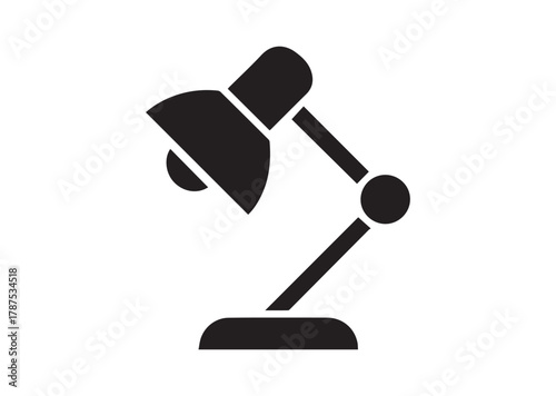 Desk Lamp icon, Desk Lamp solid vector