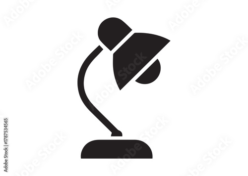 Desk Lamp icon, Desk Lamp solid vector