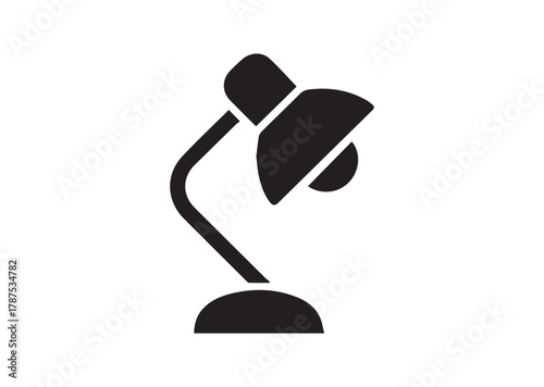 Desk Lamp icon, Desk Lamp solid vector