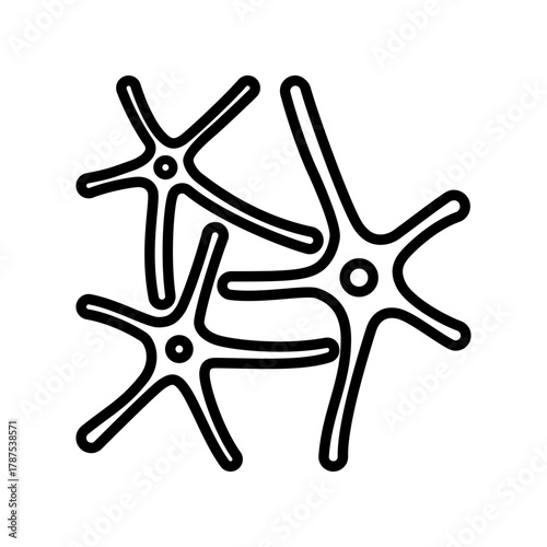 Neural Network Illustration: Capturing the intricate beauty of the brain, a meticulously crafted illustration presents a network of neurons.