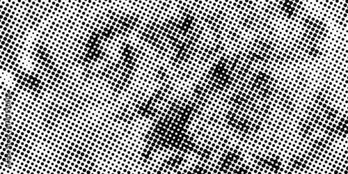 Aged halftone noise gradient texture. Grunge dirty speckles and spots background. modern creative trendy design