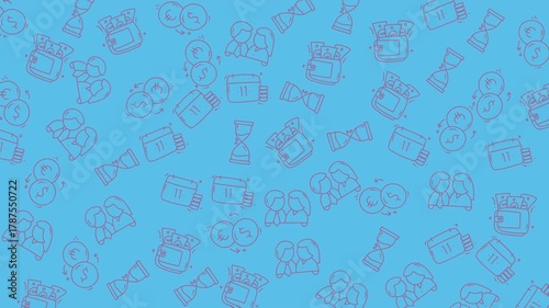 Light blue background with purple drawings of objects. Suitable for web graphics, social media posts, and educational materials.