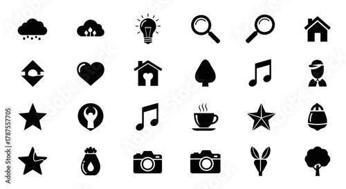 Modern minimalist icons for web design, apps, presentations, and digital projects offering clear visual communication and modern aesthetic appeal