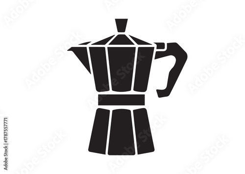 Geyser coffee maker icon, Geyser coffee maker solid vector