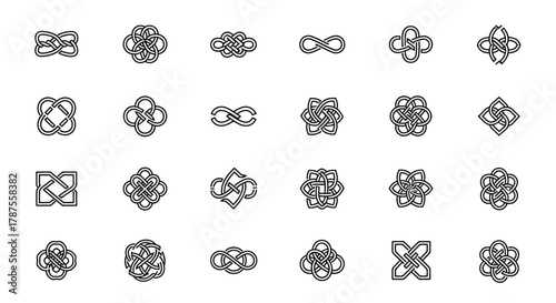 Discover intricate Celtic knot designs and endless loop symbols perfect for modern branding, spiritual projects, and timeless decorative elements.