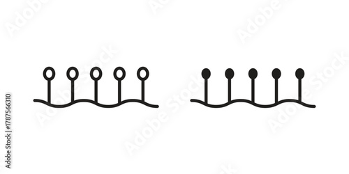 Acupuncture icon for web design, mobile apps