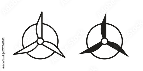 Φωτογραφία Airscrew icon for web design, mobile apps