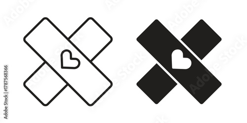 Band aid icon for web design, mobile apps