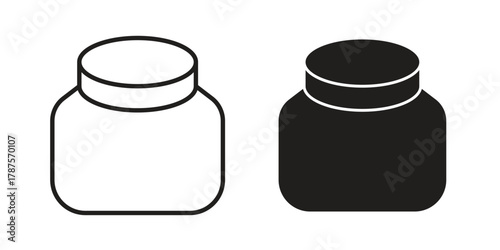 Body cream icon for web design, mobile apps