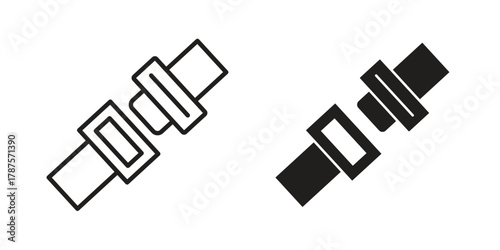 Car seat belt icon for web design, mobile apps