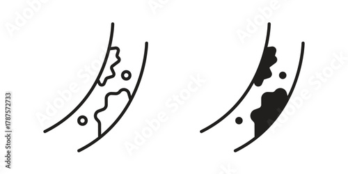 Cholesterol icon for web design, mobile apps