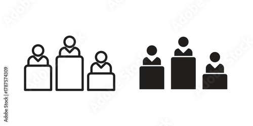 Competitors icon for web design, mobile apps