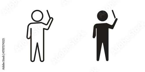 Conductor icon for web design, mobile apps