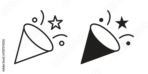 Congratulations icon for web design, mobile apps