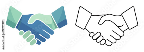 hand shake vector illustration
