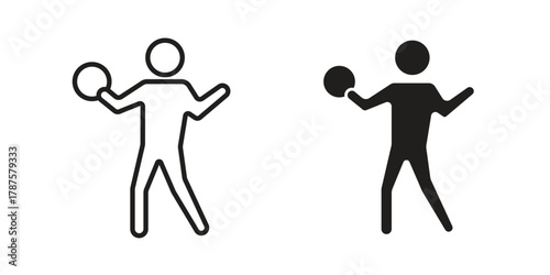 Dodgeball icon for web design, mobile apps