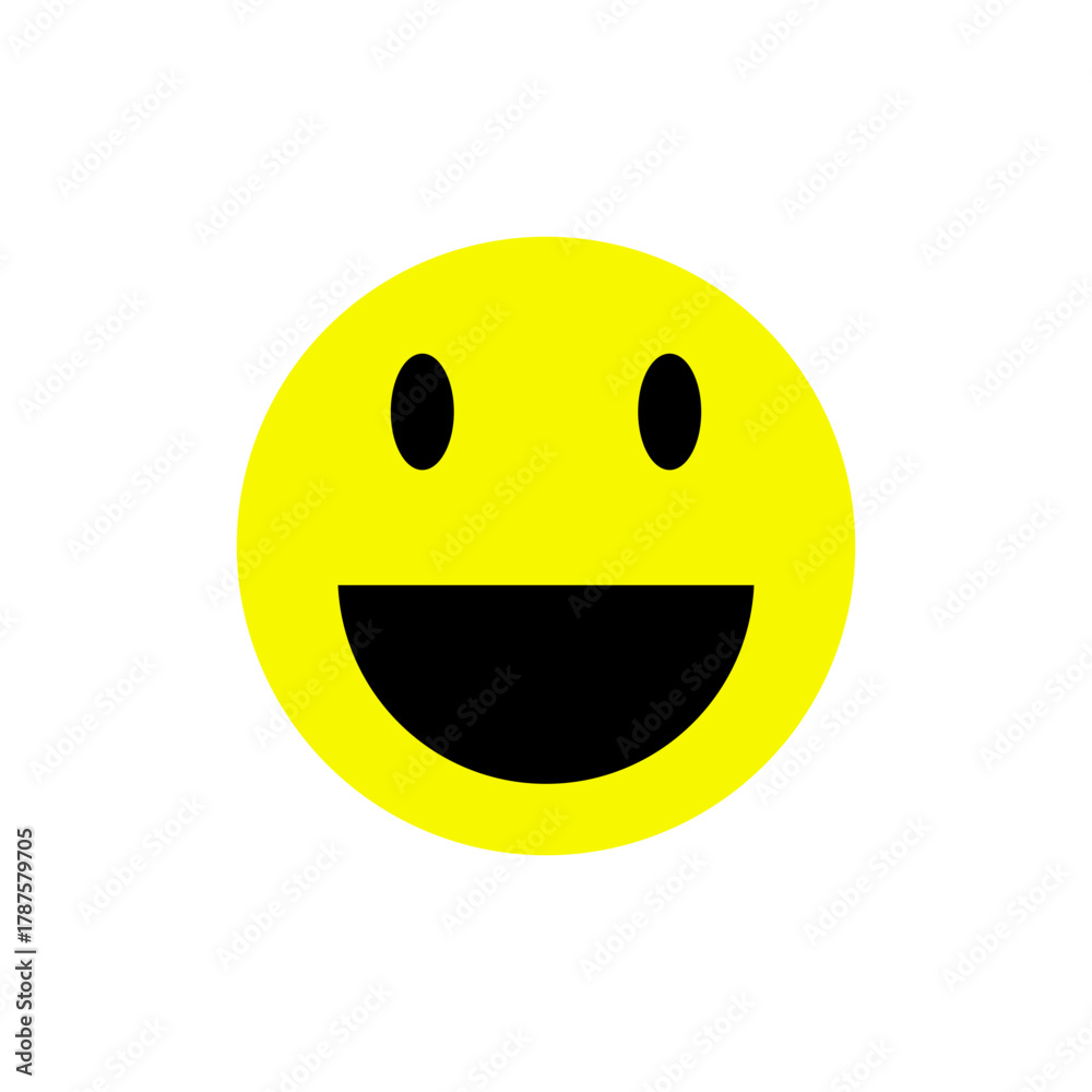 Fototapeta premium happy smiley face icon vector