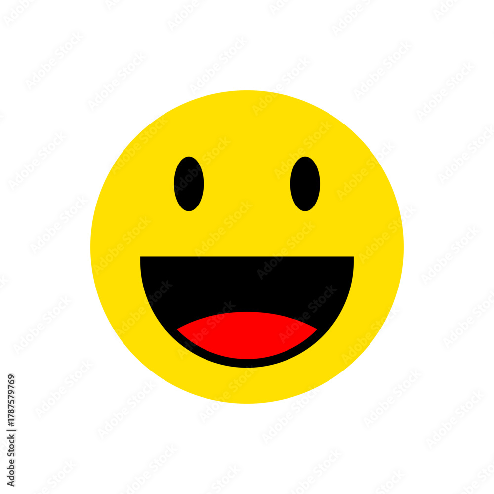 Fototapeta premium happy smiley face icon
