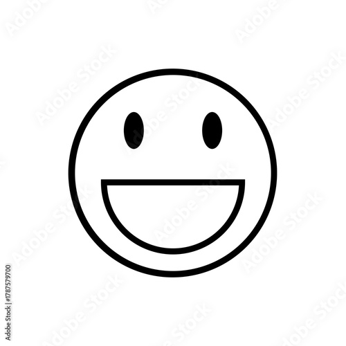 laughing line emoticon icon
