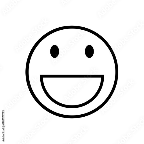 laughing line emoticon icon
