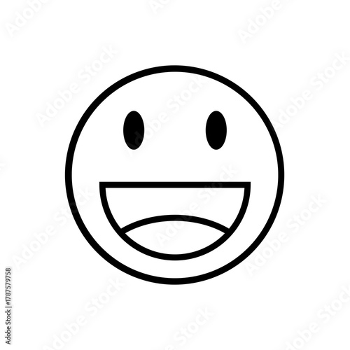 laughing line emoticon icon