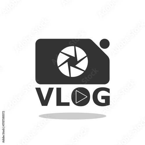 Simple VLOG sign with shadow