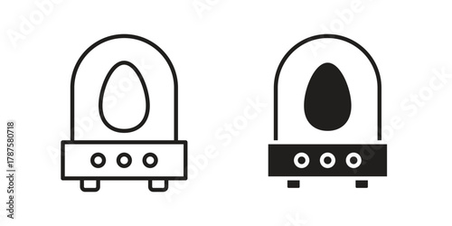 Egg incubator icon for web design, mobile apps