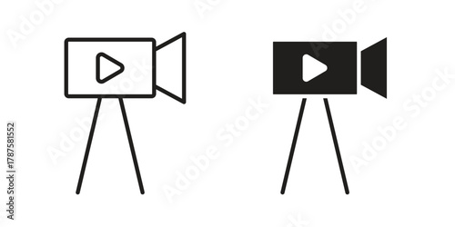 Film making icon for web design, mobile apps
